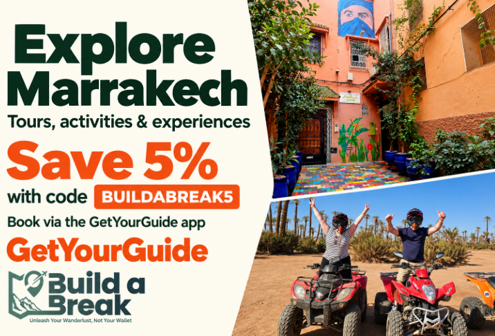 GetYourGuide discount code with money off Marrakech activities and tours