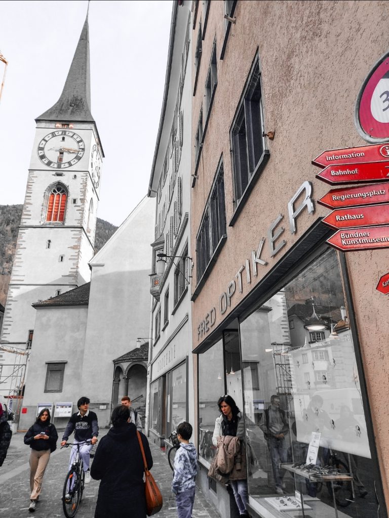 Chur Town Centre where to stay when taking the Bernina Express with kids