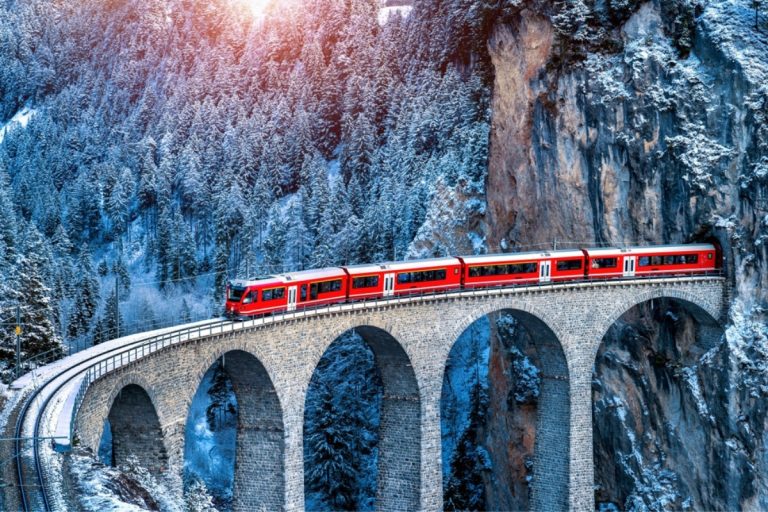 Bernina Express with kids how to get from switzerland to italy by train