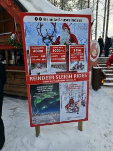 Reindeer Sleigh at Santa Claus Village