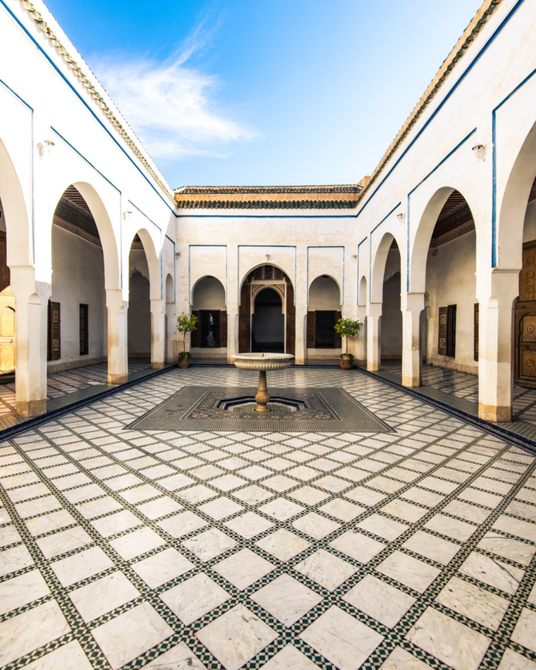 Bahia Palace Courtyard in Marrakech