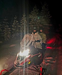Snowmobiling in Rovaniemi