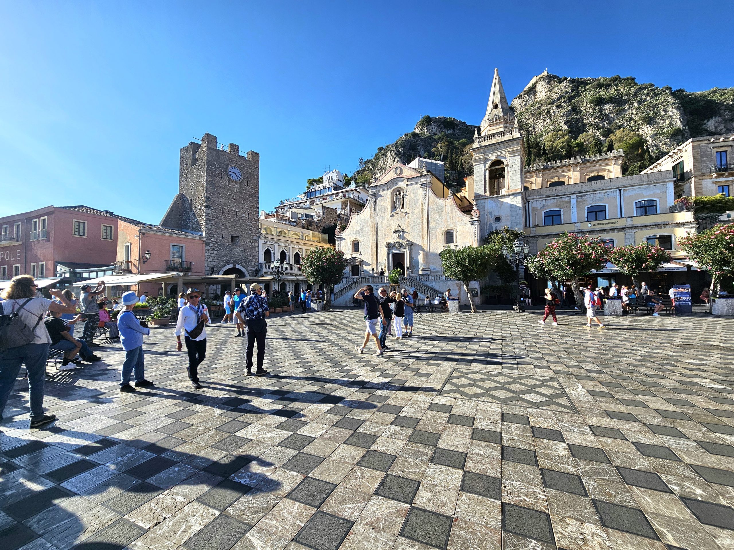 Taormina square an itinerary from mainland Italy to Sicily