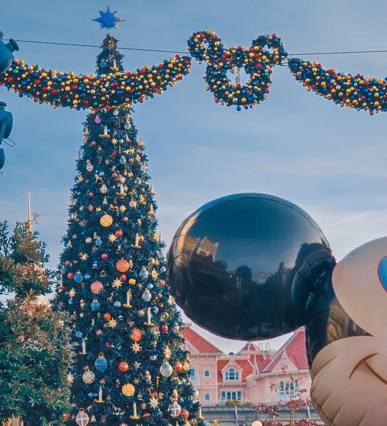 one day at Disneyland Paris at Christmas time
