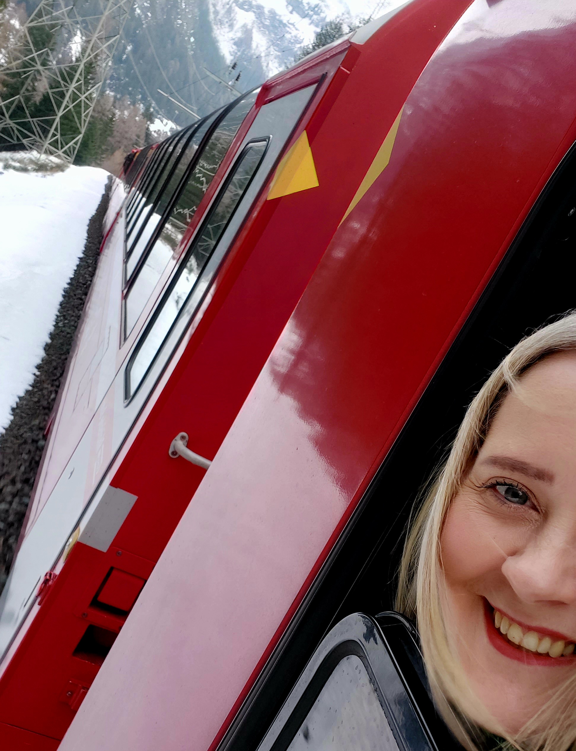 Roll down windows on the Bernina Express