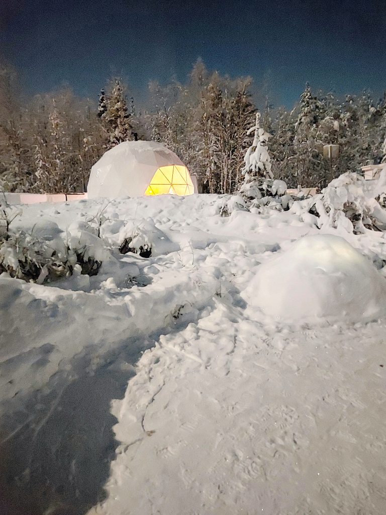 Day 2 Itinerary in Levi - northern light hunting at the Polarmans Northern Light Camp
