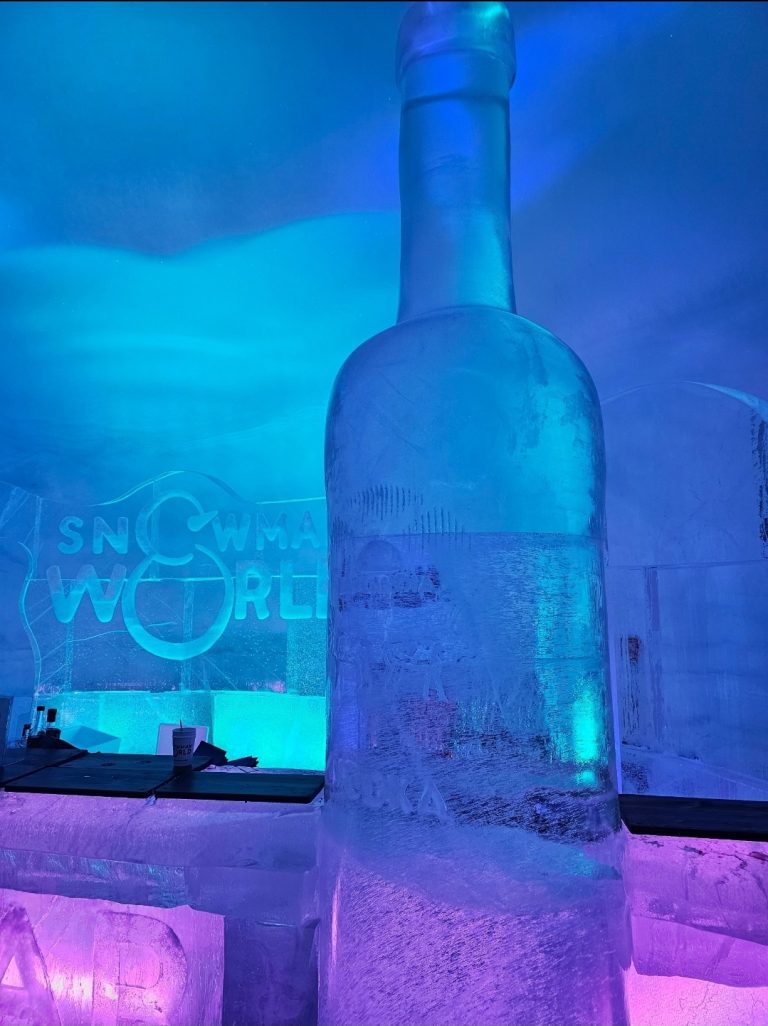 ice bar at snowman world