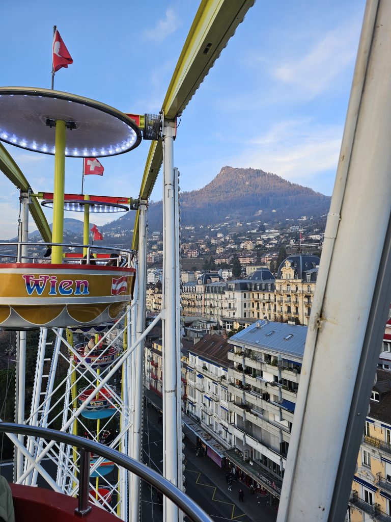 Big wheel ticket costs at Montreux Christmas Markets around £8 for an adult