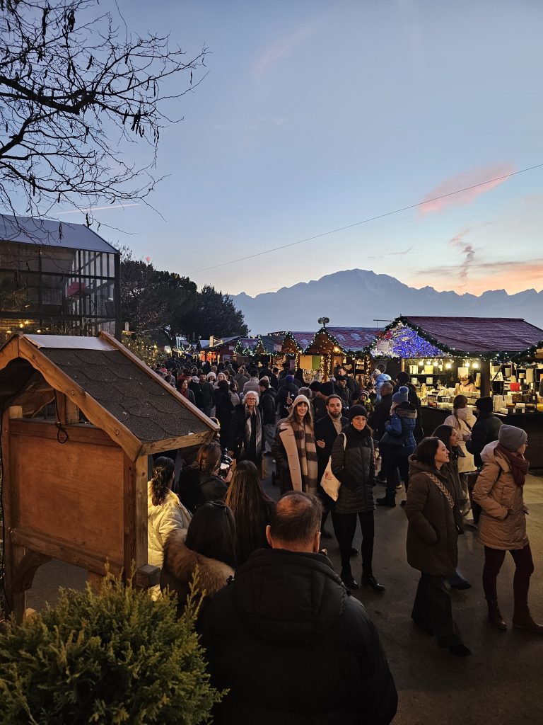 Montreux Christmas Markets location by Lake Geneva
