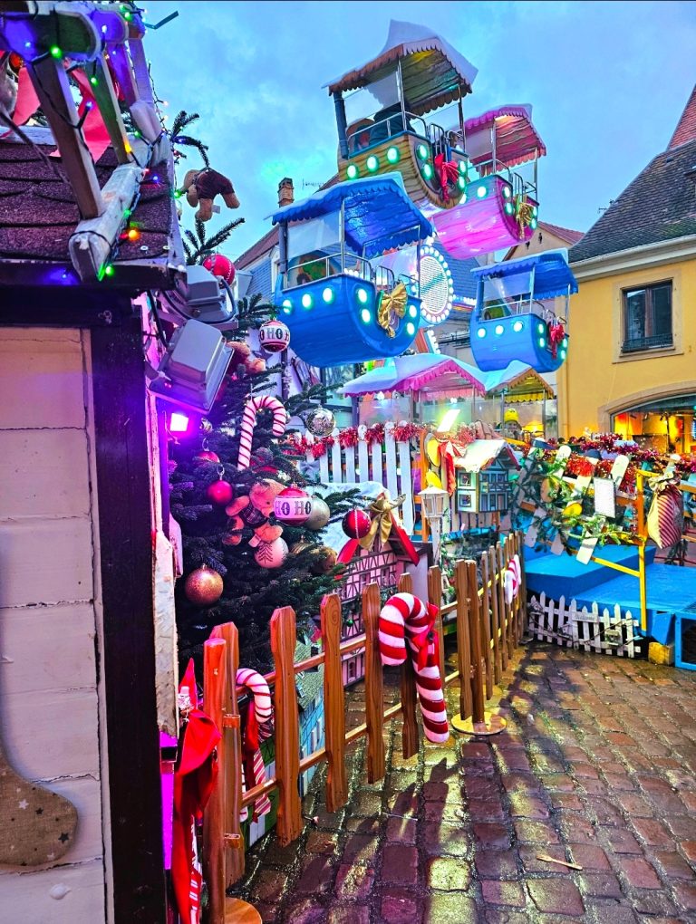 Children's fairground at Colmar Christmas Market