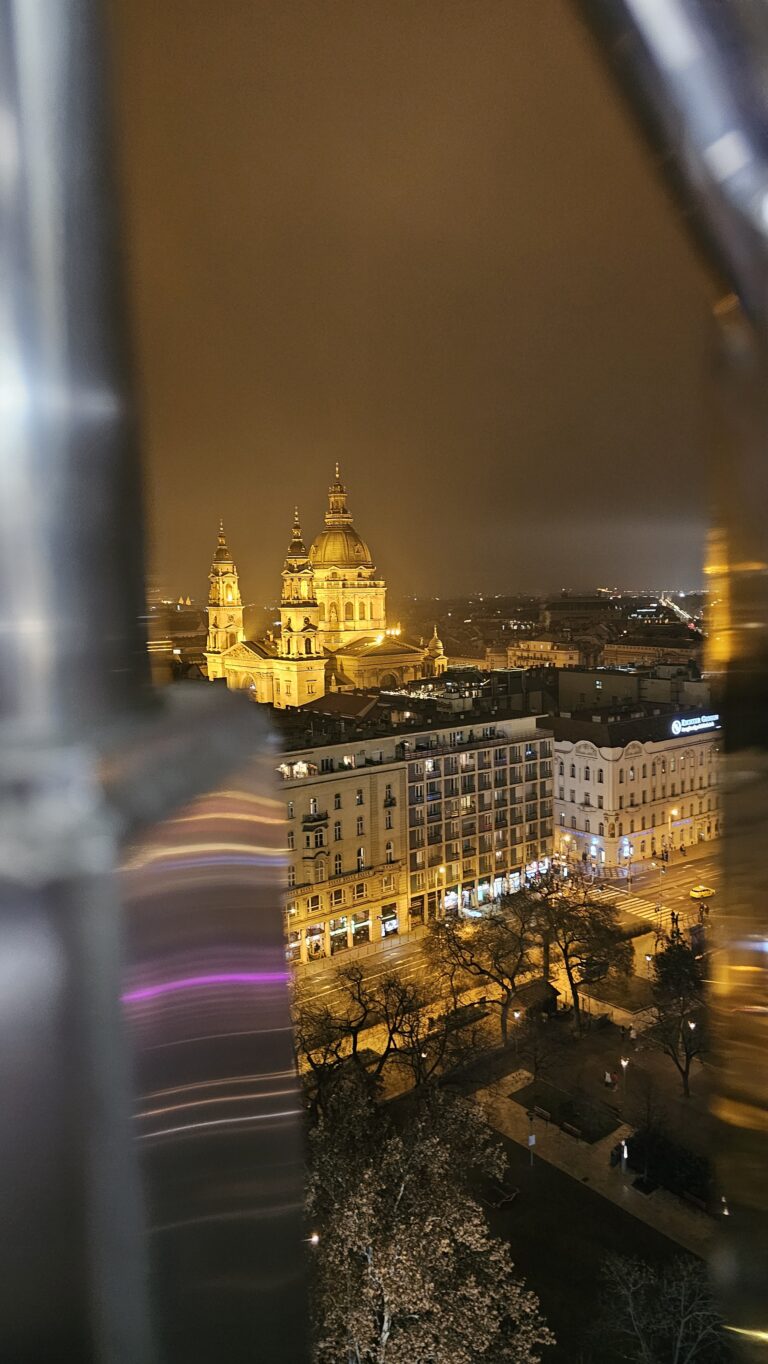 City View from the Big Wheel in Budapest