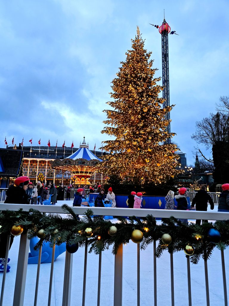 Ice rink at Tivoli Gardens Copenhagen
