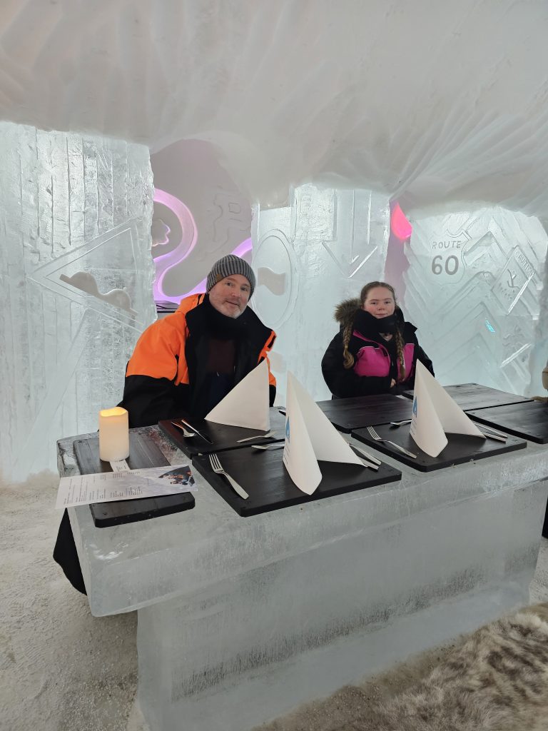 Ice restaurant at Arctic SnowHotel Rovaniemi
