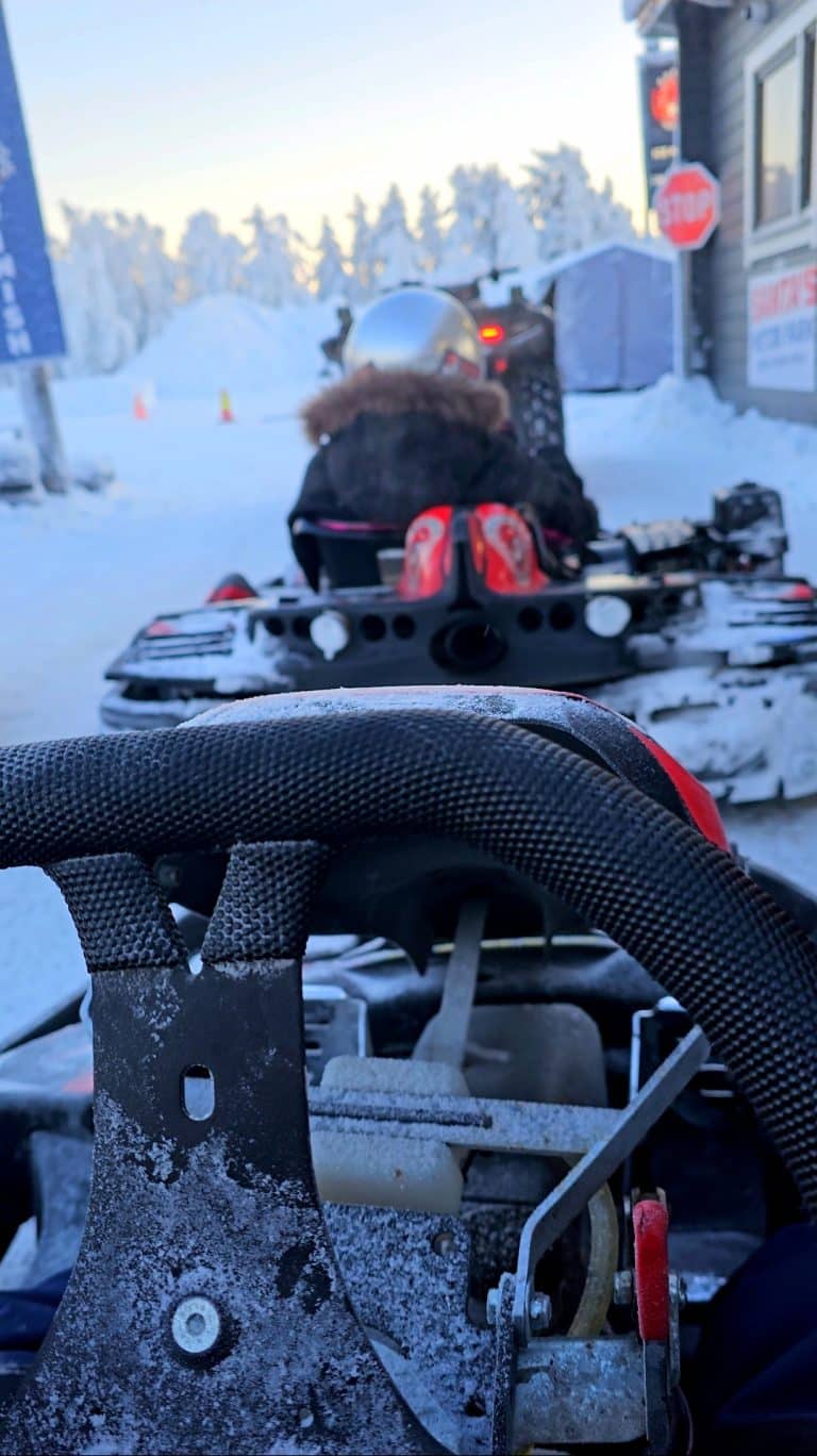 Our 2 day itinerary to Rovaniemi Lapland included ice karting