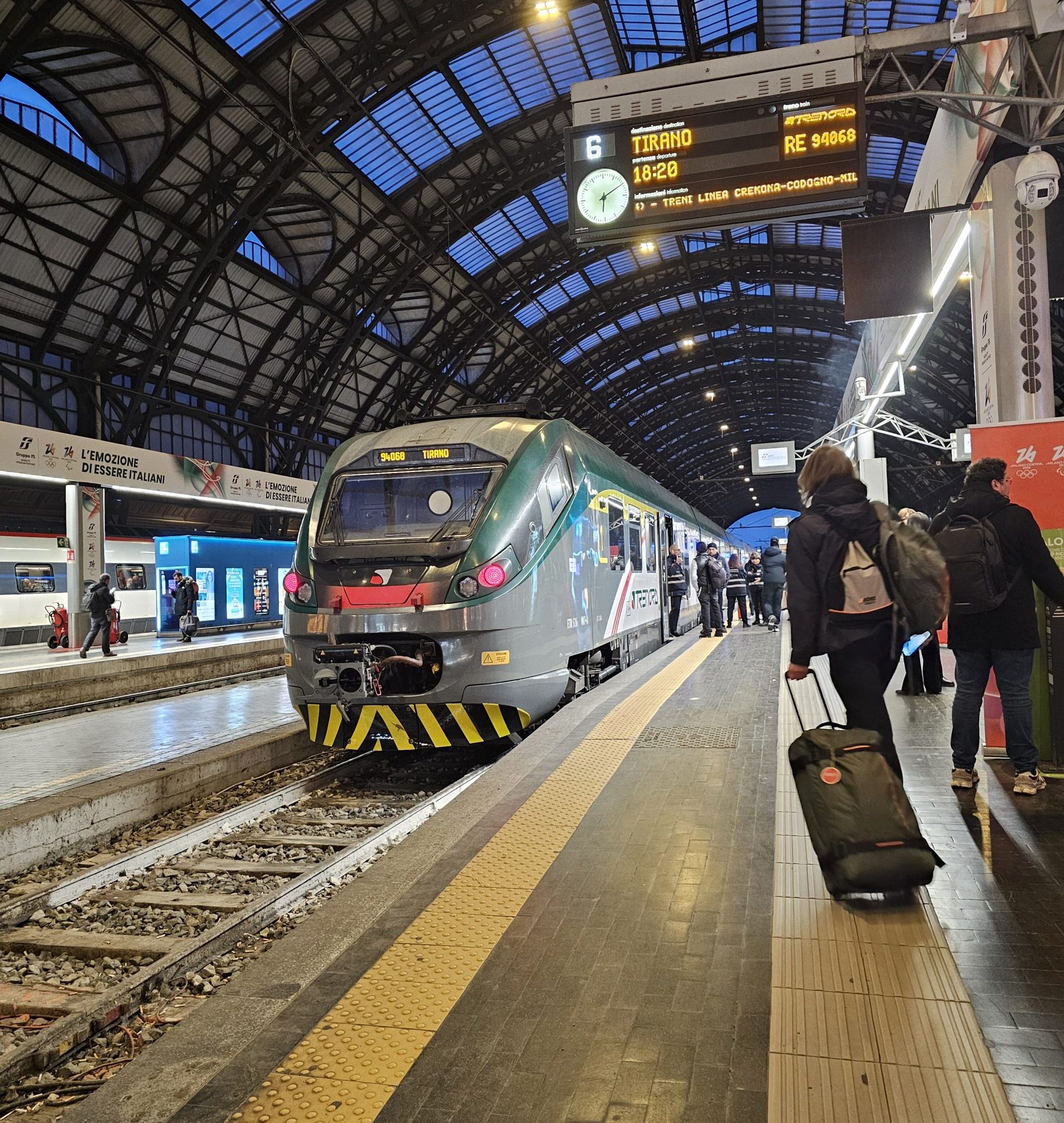 train itinearies in Italy