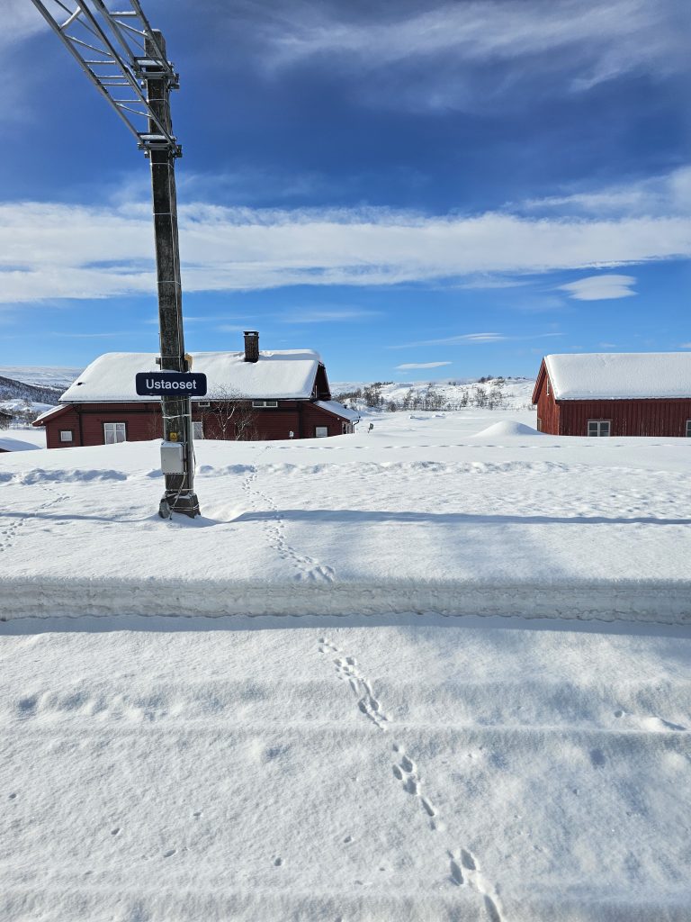Ustoset train station on the Bergensbanen line