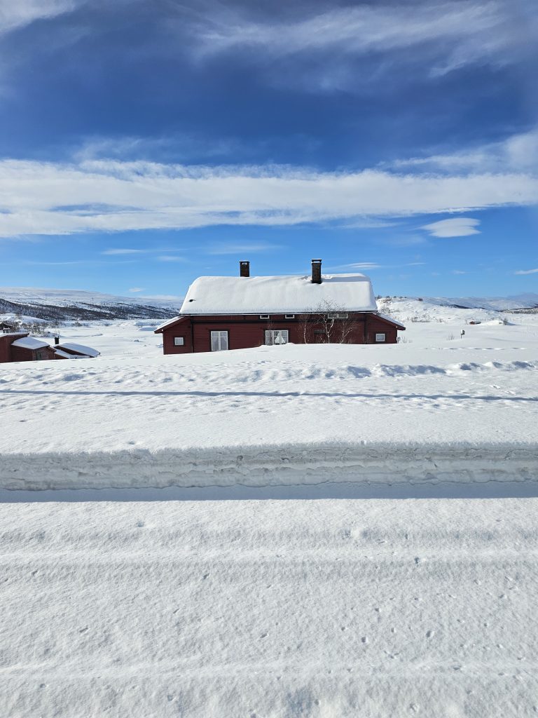cabin in the snow in Norway