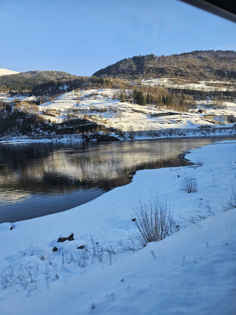 Bergensbanen train view of the fjords