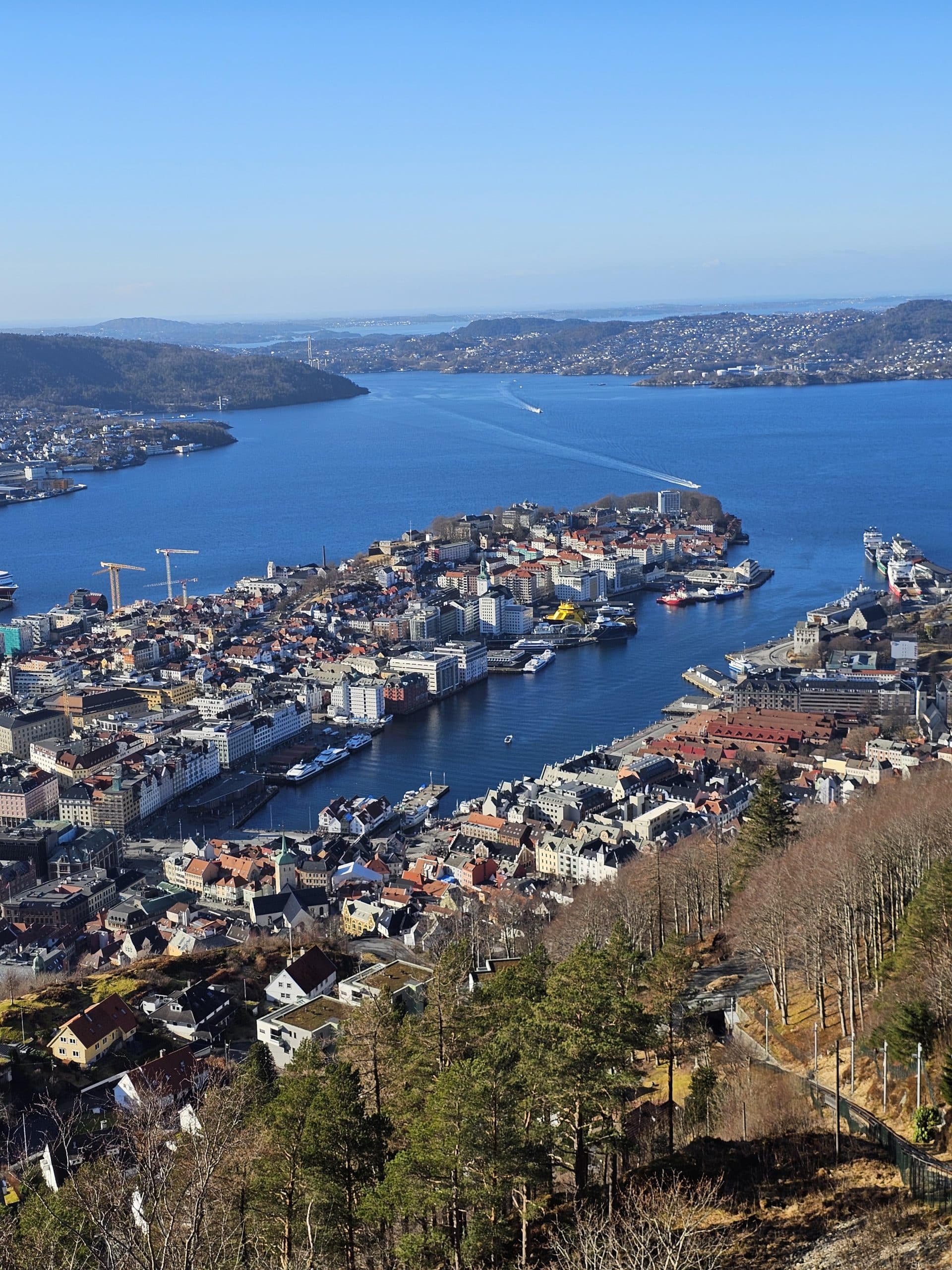 View of Bergen from Mount Floyen