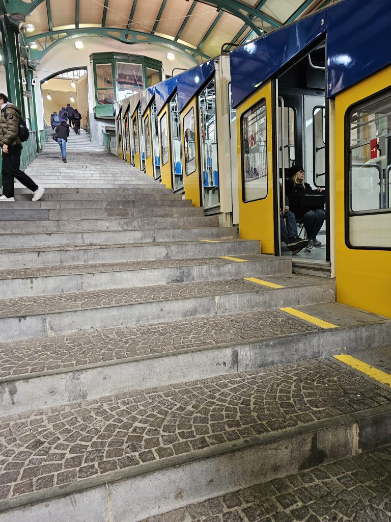 Naples Funicular to Castel Sant'Elmo