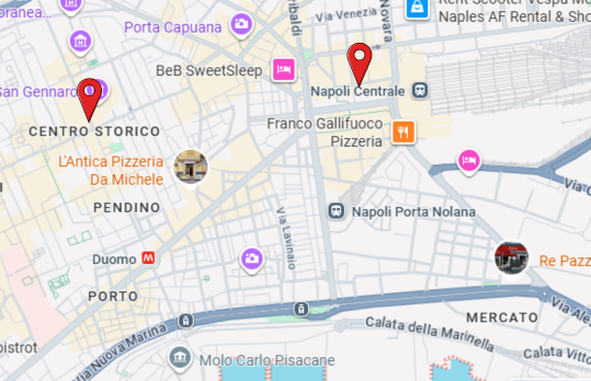 map of central naples