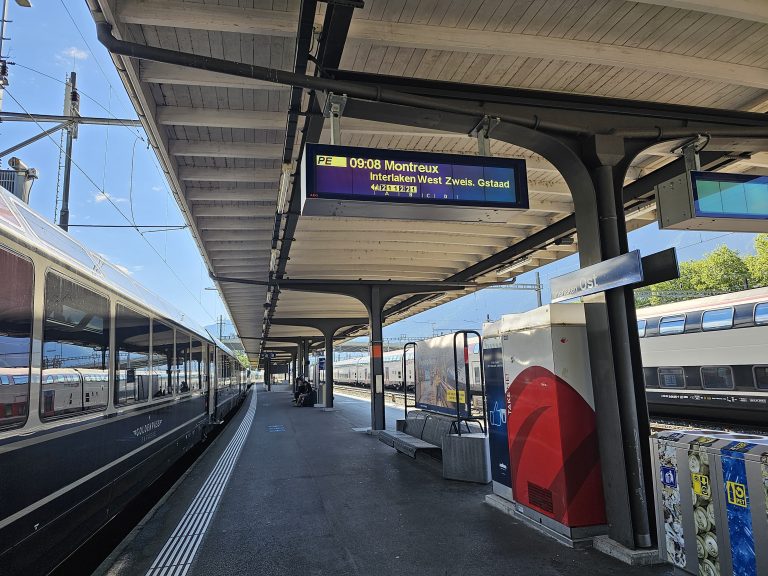 Goldenpass Express at Interlaken Station