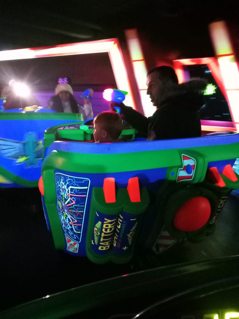 buzz lightyear ride at disneyland paris is perfect when it snows