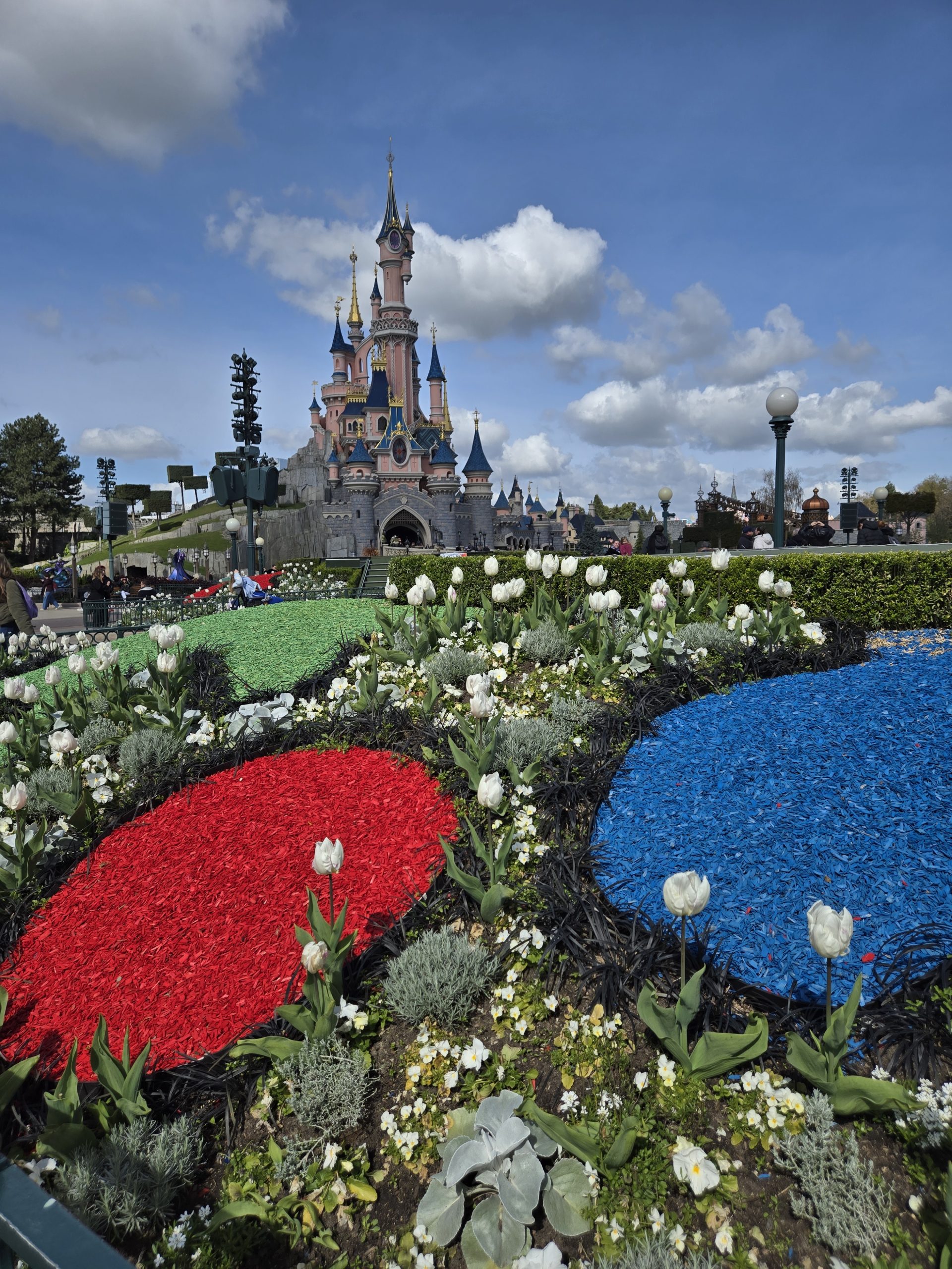 spring flowers at Disneyland Paris