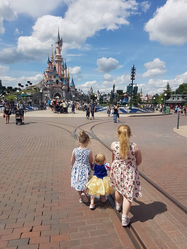 summer on main street with castle