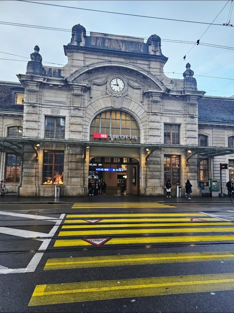 Basel train station entrance