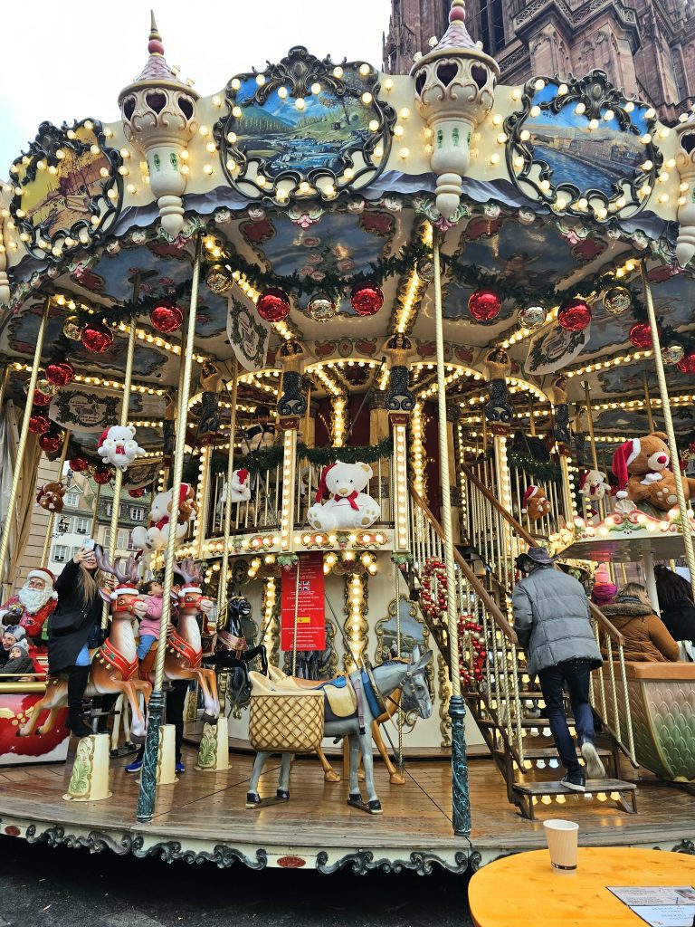 Carousel at Strasbourg Christmas Market