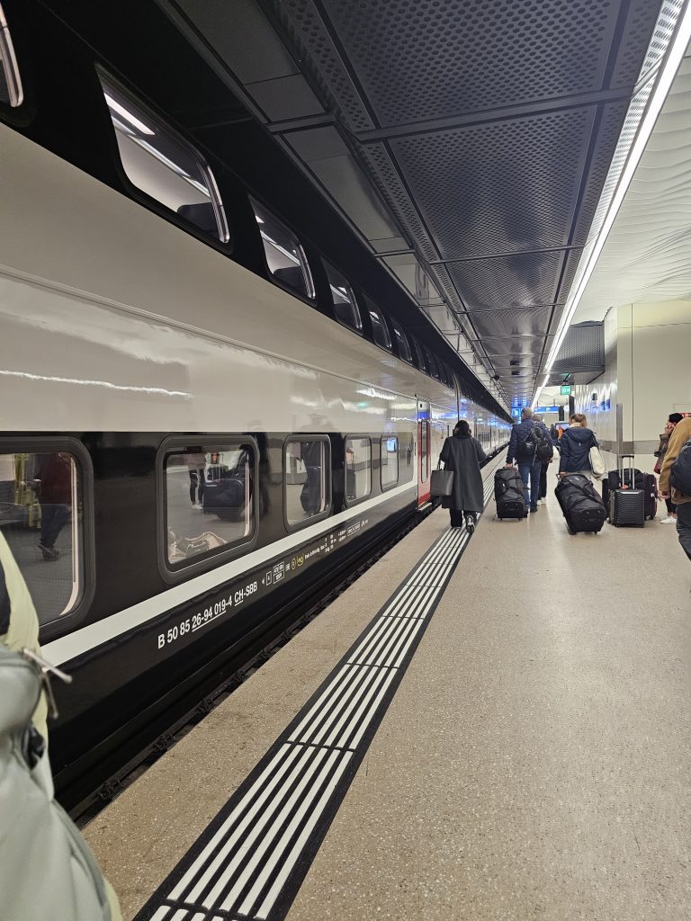 Double Decker Train Geneva Airport to Montreux