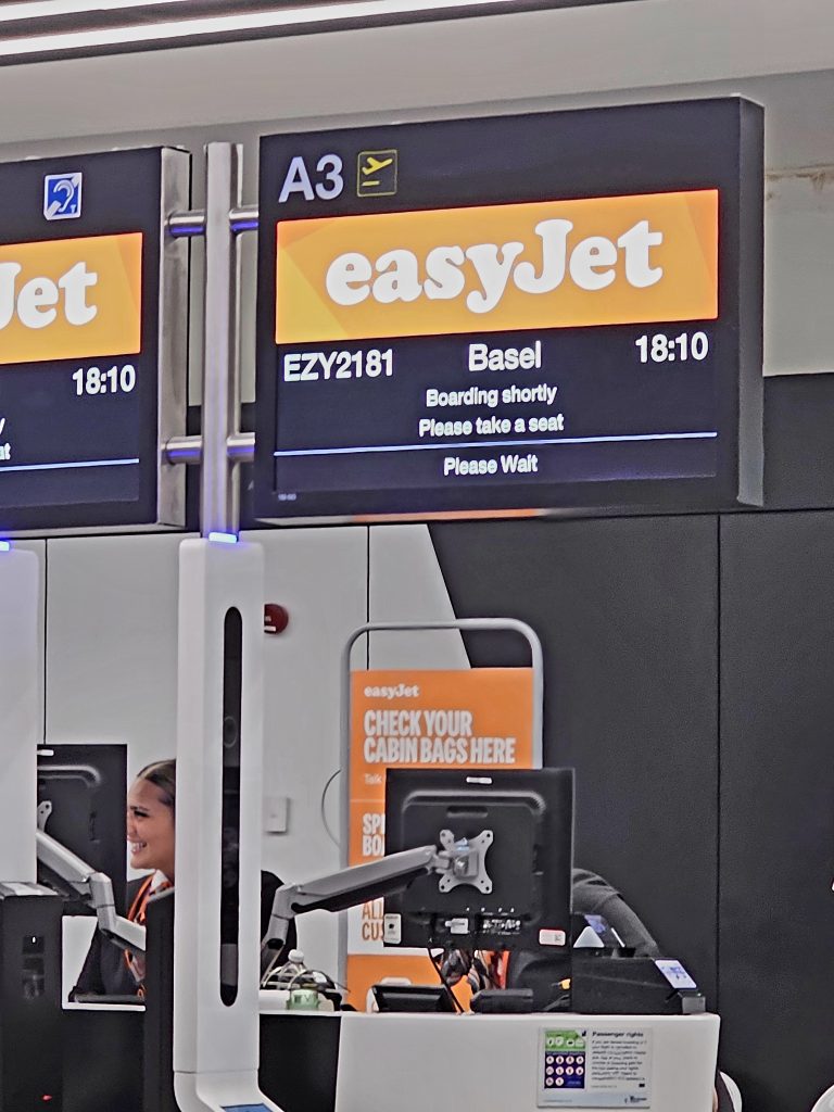 Easyjet Manchester to Basel Flight