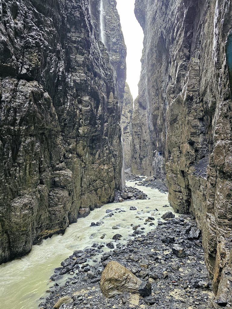 Grindelwald Glacier Canyon Waterfall