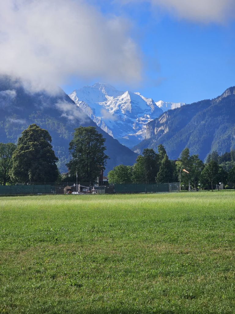 Interlaken mountains in summer