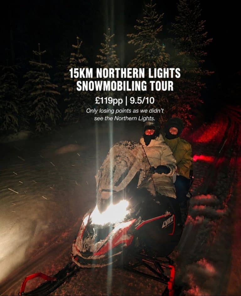 15km Snowmobiling Tour Review