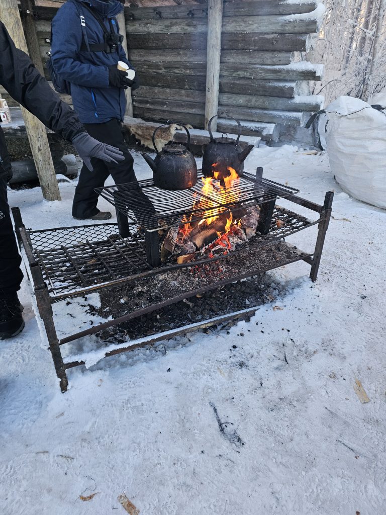 Ice karting in Lapland hot berry juice