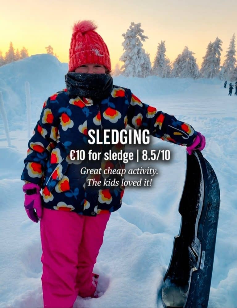 Lapland reviews - sledging in Levi