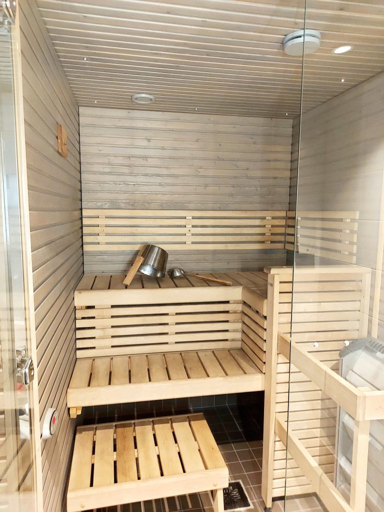 sauna inside our apartment in Levi Sutes