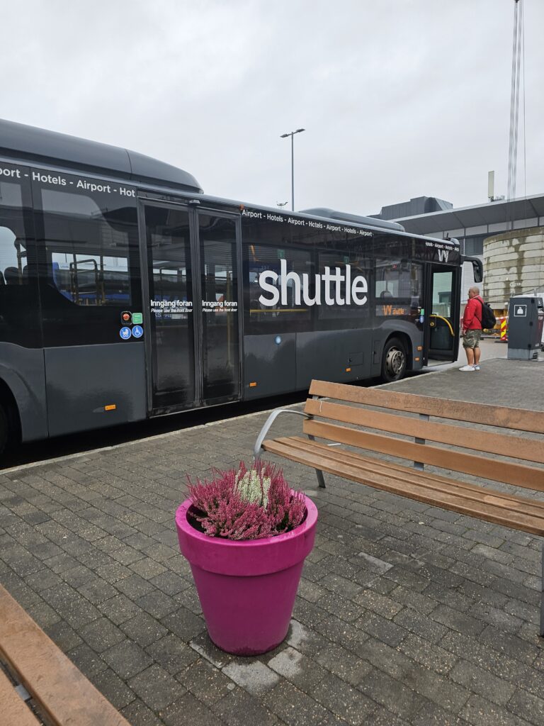 Torp Airport VY shuttle bus to train station
