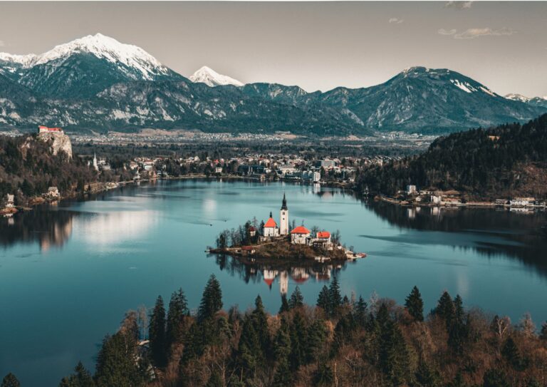 lake bled at christmas