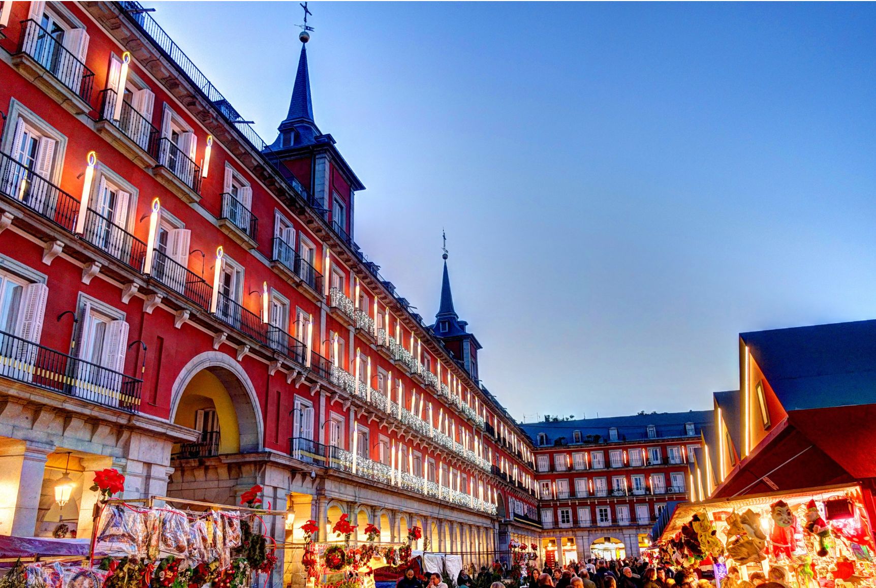 Madrid at Christmas, a festive extreme day trip destination from Edinburgh Airport
