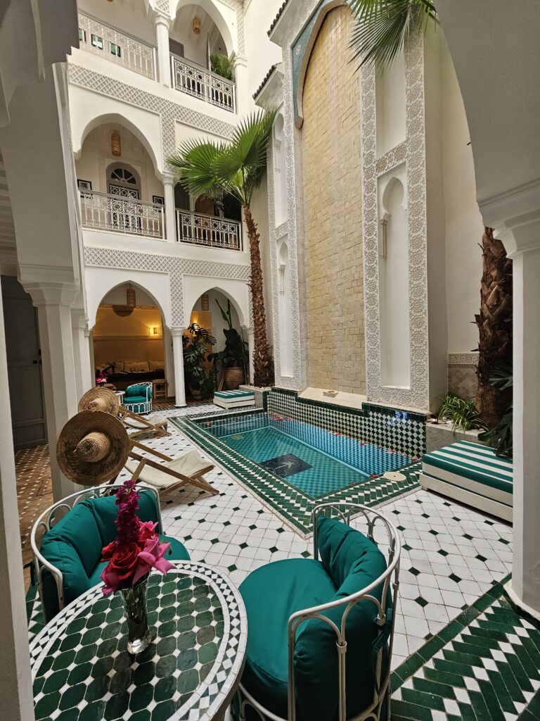 Morrocan style riad with courtyard in the Medina
